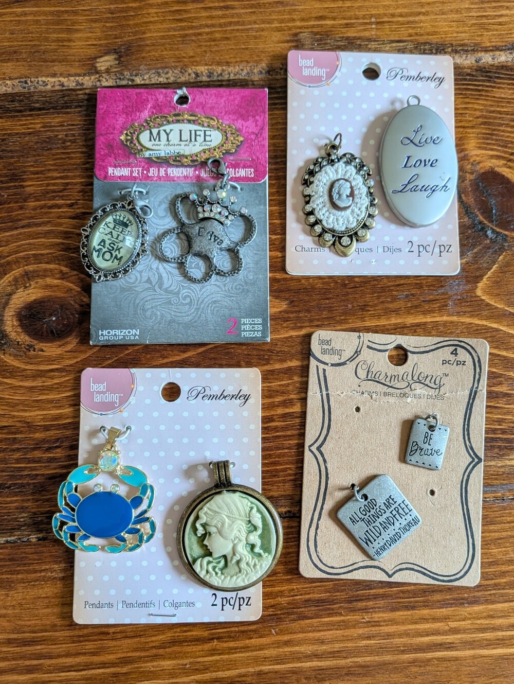 Assorted Charm & Pendant Lot for Jewelry Making
